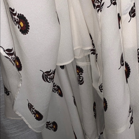 A.L.C. Cream Silk Floral Dress - Picture 7 of 9